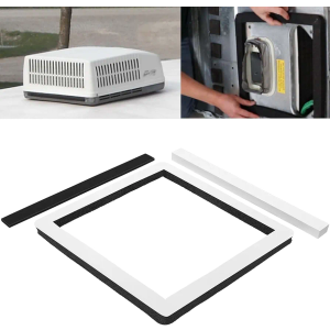14-Inch x 14-Inch Universal Camper Roof A/C Gasket Kit - Features a Waterproof Compression Seal, Self-Adhesive Picture Frame Gasket, and Self-Adhesive Leveling Pads (25071)