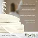 MAYFAIR LINEN 100% Egyptian Cotton California King Fitted Sheet Only - 600 Thread Count Cal King Sheets Deep Pocket Fitted, Soft Cooling No Pop-Off Elastic Bottom Sheet, Fits Mattress upto 18" - Ivory