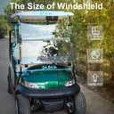 Upgraded Club Car Precedent Windshield,Golf Cart Windshield for Precedent/Tempo/Onward (2004-Up) Heavy Duty Hinges, Foldable, Anti-UV & Impact Resistant, 5MM Thick PC Material, 37.6"W X 33.2"H