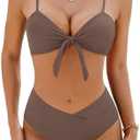 Blooming Jelly Women's High Waisted Bikini Sets Two Piece Swimsuit Sexy Bathing Suits Size S
