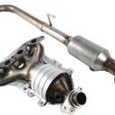 Front & Rear Catalytic Converter Kit Fit for 2001-2005 Honda Civic 1.7L