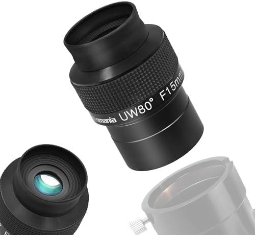Astromania Telescope Eyepiece 2 inch 15mm - Ultra Wide 80 Degree with Fully Multi-Coated Optics - 2 inch SWA Wide Field Eyepiece Accessory for Astronomy & Stargazing - Compatible with Most Telescopes