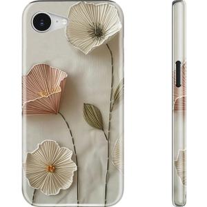 Goodon for iPhone 16e Case - Compatible with Magsafe - Dual-Layer Hard Shell & Silicone Cover - Protective Phone Case with Cute Wildflower Designs for Women - Ethereal Wire Florals
