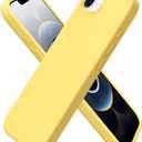 ORNARTO Compatible with iPhone 16e Case 6.1"(2025), Liquid Silicone 3 Layers Full Covered Soft Gel Rubber Phone Case,Shockproof Protective Cover with Anti-Scratch Microfiber Lining-Yellow