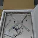 Moderen Crystal Chandelier Five Rings LED Crystal Ceiling Light Flush Mount Stainless Steel Pendant Ceiling Lamp for Living Room Bedroom Restaurant Porch Dining Room (Cool White) (WCY Cw)