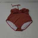 Women's One Piece Swimsuit Strapless Bandeau or Halter Bathing Suits Sexy Flattering Swimwear, XL