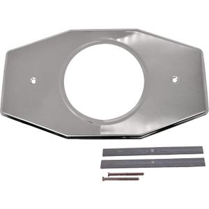 Westbrass One-Hole Remodel Plate for Moen and Delta, Polished Nickel, D502-05