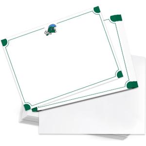 2 x Desert Cactus Tulane University Notecards 10 Pack Stationery Cardstock Green Wave Includes Envelopes Memo Party Thank You (Notecard 4a)