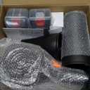 DEGGE Brushless Leaf Blower Cordless, Handheld Leaf Blowers with LED Work Light, Two Interchangeable Nozzles, Turbo Jet Blower for Lawn Care, Patio Cleaning, Garage Dust & Outdoor Use (Black)