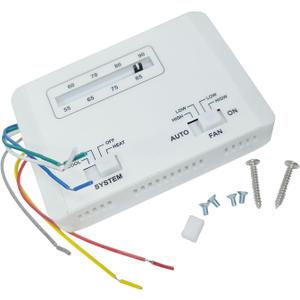 7330G3351 Thermostat Single Stage Heat and Cool Control Unit 12 VDC Replacement for 69-1248 Cole-Man RV Air Conditioners Mach and Roughneck Series Efficient Temperature Regulation White