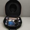 Hat Box for Cowboy Travel Extra Large, Waterproof Hard Hat Travel Case Storage Can for Fedora Panama Tweed Cap Hat Holder Organizer Carrier with Adjustable Carry Strap, Mens Western Gift, Large Black