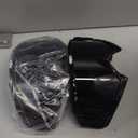 Adult Dirt Bike Goggles, 2-Pack ATV Motorcycle Goggles for Men & Women, Wide Vision Riding Off-Road Goggles (01.shiny Black Frame/Transparent Grey Lens  2)