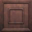 STICKGOO Glue Up Ceiling Tiles, 24x24 Inch PVC Decorative Drop Ceiling Tile Antique Copper 48 Sq. Ft, Pack of 12 Tiles