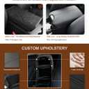 Ederfun Center Console Lid Replacement Compatible with Honda Accord 2008 2009 2010 2011 2012, Auto Leather Suture Center Console Armrest Lid Cover (Black)