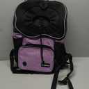 PetAmi Adjustable Cat & Dog Chest Carrier Backpack, Ventilated for Hiking & Camping, Max 15 lbs, Purple (Large (15.5x9x18))