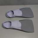 Speedo Unisex Adult Swim Training Fins (L - Men's Shoe size 8-9 | Women's Shoe size 9.5-10.5, White/Grey SIOC)
