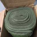 iCustomRug Synthetic Grass Rug 4 x 12ft Lawn Green Turf Carpet for Patios, Yards, Boats, Camping Indoor/Outdoor Use