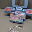 YasinKidz 57 in 1 Kids Makeup Kit With 3-Color LED Mirror, Real Washable, Perfect Girl Birthday Gift, Age 3+