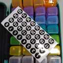Monthly Pill Organizer 2 Times a Day with Weekly Pill Bag, 30 Day Pill Organizer 2 Times a Day with Large 31 Compartments, Monthly Stickers, Pill Cutter, Hard Travel Case Medicine Vitamins Case