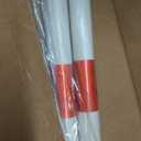 RoadHero 2 Pack 4 FT to 6.9 FT Retractable Cone Bar, Expandable Traffic Cone Bars for Parking Lots, Extendable Barricade for Road Construction, White and Red, Cone Not Included