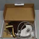 Brushed Gold Bathroom Faucet Single Handle Bathroom Sink Faucet with Pop-Up Drain Vessel Sink Faucet Modern RV Lavatory Faucet for 1 or 3 Hole