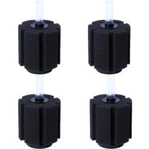 AQUANEAT Aquarium Sponge Filter Breeding Fry Betta Shrimp Nano Fish Tank 4pcs (Large up to 60Gal)