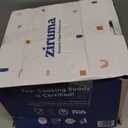 Ziruma Non-Toxic Mixing Bowls with Lids Set, Stainless Steel & Glass, 5 Pcs Plastic Free Bowls with Silicone Non-Slip Base, Dishwasher Safe Mixing Bowl Set