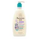 Aveeno Kids Face & Body Wash for Sensitive Skin, Oat Extract, Tear-Free, Non-Drying, Light Scent, Pump Dispenser, Hypoallergenic, Sulfate & Dye Free, 18 fl oz