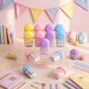 Thyle 12 Pcs Candy Containers for Party Favors Ice Cream Shaped Candy Boxes Bulk Cute Plastic Treat Containers for Cream Summer Gift Weddings Birthdays Home Party Supplies (Greet Summer)