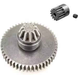 Spur Gear 16401Y Compatible with Hyper GO H16GT H16DR H16BM H16PL Parts 1/16 RC Car Accessories (Black)