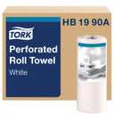 Tork HB1990A Perforated Paper Roll Towel, 2-Ply, 11" Width x 9" Length, White (Case of 30 Rolls, 84 per Roll, 2,520 Towels)