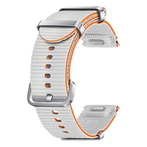 SAMSUNG Galaxy Watch 7, 6, 5, 4 Series Athleisure Band, Nylon, Smartwatch Replacement Strap for Men and Women, One Click Attachment, Medium/Large, ET-SOL31LSEGUJ, Silver