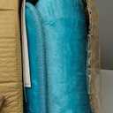 Clara Clark 3 Piece Bathroom Rugs Bath Mat Set, Velvet Memory Foam Bath Mats for Bathroom - Non-Slip, PVC Backing Bath Rugs, Washable - Dries Quickly, Teal