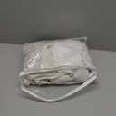 River Dream Extra Long Shower Curtains with Snap-in Liner, No Hooks Needed,with Magnets,with Tassels,Water Repellent&Machine Washable,71x86Inch (Linen-window)