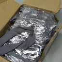 Clear Vinyl Zippered Storage Bags (3-Pack) 40L Sturdy Storage Bags for Sweaters, Blankets, Comforters, Bedding Sets and Much More! (Gray, 18x15x9)