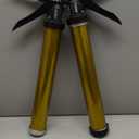 Lasnten 2 Pack Sausage Caulk Gun 20 oz Aluminum Cordless Sausage Caulking Gun with 4 Cone Nozzles, 18: 1 Thrust, Aluminum Sealant Hand Caulk Kit for Contractors (Gold)