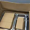 9Qt Chafing Dishes for Buffet, Gold 304 Stainless Steel Chafing Dish Sets, Food Warmers for Parties, Buffet Servers and Warmers, Warming Trays for Buffets Party, Multiple Size Food Pans, 4 Pack