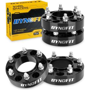 dynofit 6x5.5 Forged 1.5inch Hubcentric Wheel Spacer for 2019-2026 Ford Ranger Xlt Lariat Raptor, 6x139.7 Tire Spacers M12x1.5 Studs 93.1mm Hub Bore for 2021-2026 Ford Bronco(Except Bronco-Sport),4Pcs