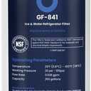GLACIER FRESH Replacement for DA97-17376B Refrigerator Water Filters, HAF-QIN, HAF-QIN/EXP, DA97-08006C, RF23M8070SG, RF23M8070SR, RF23M8090SG, RF23M8090SR, RF23M8570SR, RF23M8590SG (1 Pack)