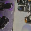 XPCLEOYZ 2PCS Moving Head Dj Lights,7 x 12W RGBW Stage Lighting Mini Moving Head, DMX DJ Lights Remote Control Sound Activated, Mini Moving Heads Wash Light for Parties