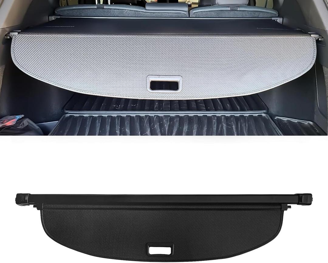 AUXKO Retractable Cargo Cover for Acura RDX 2025-2019, Trunk Cargo Cover Luggage Security Shade Cover for 2024 2025 Acura RDX Shielding Shade Anti-Peeping Luggage Privacy Screen, Carbon Fiber