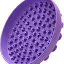 Slow Feeder,Cat Dog Help Slow Down Eating Speed Soft Silicone Rubber Cute Slow Feeder for Puppy/Cat/Dog (Purple, Large)