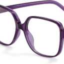 miyya Blue Light Blocking Glasses for Women, Blue Light Glasses for Women Oversized Fashion Glasses (Violet Indigo)