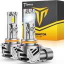 Termitor 9005/HB3 Light Bulbs 50000LM 900% Ultra-Bright, 6500K Cool White, 1:1 9005 Mini Size Parking Light with Cooling Fan Plug & Play, 60000HRS+ Lifespan, Canbus Ready, IP68 Waterproof.