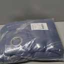 NICETOWN Stone Blue Decorative Curtains Blackout 84 inch Length for Bedroom Living Room, Thermal Insulated Grommet Room Darkening Pattern Drapes for Boys Kids Mans Home Decoration (2 Panels, 52 by 84)