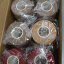 WePet Pet Wrap, Self-Adhesive, Only Sticks to Itself, Non-Woven Tape for Dog Legs, Paws, Wounds, First Aid Cohesive Gauze for Horse, Cat, Bird, Animal, 6 Rolls, 4 Inch, Solid Color A