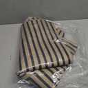 Collive 3x5 Easy Jute Outdoor Entryway Rug, Washable Modern Geometric Indoor Carpet Black Neutral Small Area Rugs, Non Slip Woven Kitchen Mats for Entrance Bedroom Kids Room Patio Decor (Black and Nature/Rectangular)