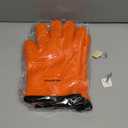 KITCHEN PERFECTION Silicone Smoker Oven Gloves -Extreme Heat Resistant BBQ Gloves -Handle Hot Food Right on Your Smoker Grill Fryer & Pit | Waterproof Oven Mitts |Superior Value Set+3 Bonuses (One Size Fits Most, Orange)