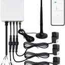 Smart WIFi Energy Monitor with 3 * 80A Clamp, Home Power Monitor Track Electricity in Real Time,WIFi Meter Solar/Net Metering, Home Energy Automation and Control