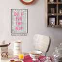 WOFUPMY Retro Newspaper Wall Art Trendy Preppy Posters Do It For The Plot Canvas Prints Motivational Affirmation Pink Aesthetic for Apartment Bedroom Wall Decor 16x24 inch Unframed